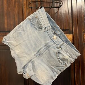 American Eagle Outfitters Women's Light Blue Denim Shorts